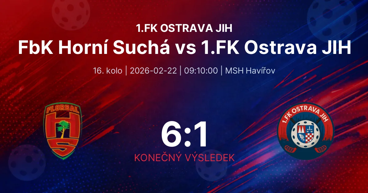 FbK Horní Suchá vs 1.FK Ostrava JIH