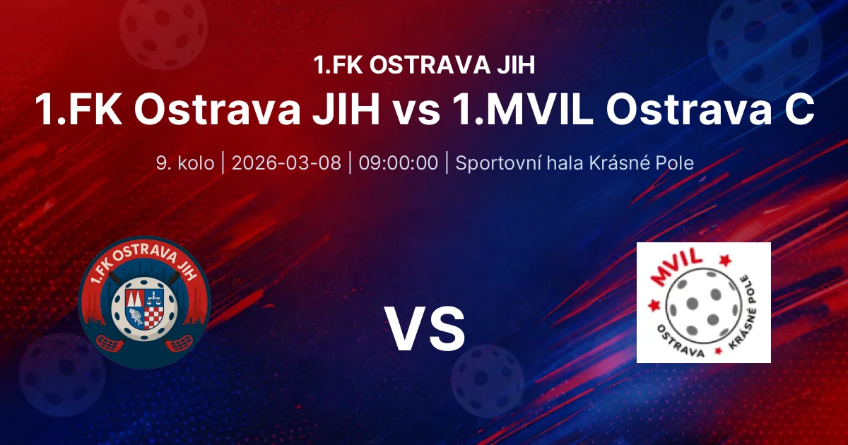 1.FK Ostrava JIH (muži) vs 1.MVIL Ostrava C